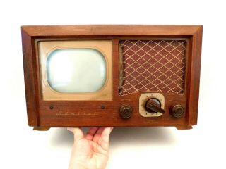 Vintage 1940s Old Admiral 7 " Miniature Mid Century Classic Antique Television