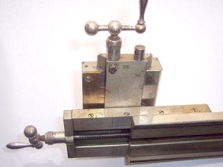 Vintage Watchmakers Jewelers Lathe Compound Cross Slide 4