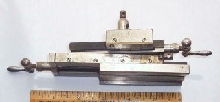 Vintage Watchmakers Jewelers Lathe Compound Cross Slide 7