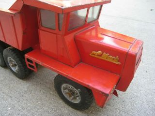Vintage Buddy L Mack Tandem Axle Hydraulic Quarry Dump Truck Pressed Steel 2