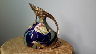 Antique Art Nouveau Karlsbad Austria Porcelain Vase