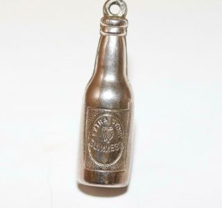 Rare Vintage Guinness Ale Bottle Sterling Silver Advertising Charm / Breweriana