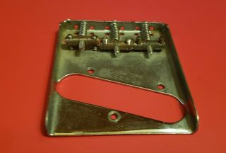 Vintage Fender USA PAT PENDING Telecaster BRIDGE vintage 3 saddle 52 Tele 2