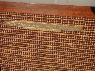 Vintage HTF RCA VICTOR Orthophonic High Fidelity Speaker SPK 100 2