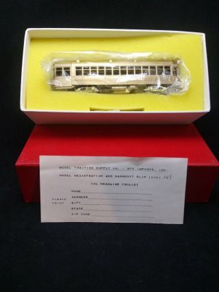 Vintage Chicago Surface Lines 5703 - 5827 Nearside Brass Train Car
