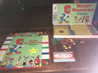 Complete Guc Vintage The Woody Woodpecker Board Game 1958 1950s
