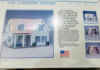 Vintage Gg Products Old Stock 1989 Country House Dollhouse Kit 1:12 Scale