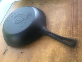 Vintage Double Marked Griswold & Wagner Ware 9 Inch Cast Iron Chef Skillet 3