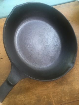 Vintage Double Marked Griswold & Wagner Ware 9 Inch Cast Iron Chef Skillet 5