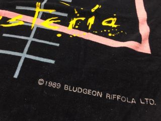 DEF LEPPARD Vintage Hysteria Beach Towel 1989 Bludgeon Riffola Official RARE 2
