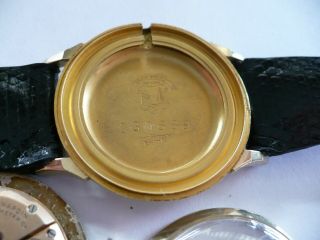 VTG 14k GOLD ULYSSE NARDIN CHRONOMETER MENS EXECUTIVE DRESS WRISTWATCH 1940 ' s 5