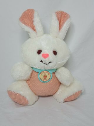 Strawberry Shortcake 1984 Vintage Hopsalot Rabbit Bunny Plush With Collar 