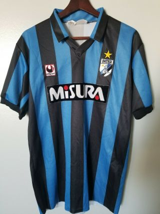 Vintage Rare Uhisport Inter Milan Jersey Men 