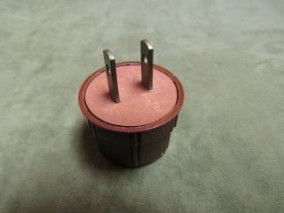 Circa 1950 ' s Torika Japan Brown Bakelite Plastic Electric Outlet Adaptor Plug 2 3