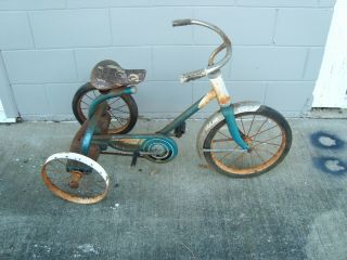 Vintage Murray Tricycle Chain Drive Scarce Model To Restore Or Yard Art