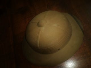 Vintage Hawley Tropper Pith Safari Helmet Hard Hat Leather Strap