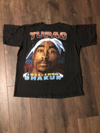 Very Rare Vintage Tupac Shakur Bootleg Memorial Rap T Shirt Makaveli 2pac Rip