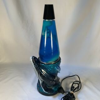 Vintage 1990s “seamore” Whale Ceramic Lava Lamp - Rare