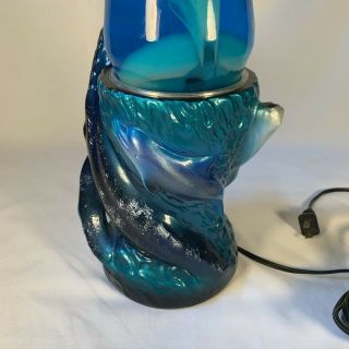 Vintage 1990s “SEAMORE” WHALE CERAMIC LAVA LAMP - RARE 4