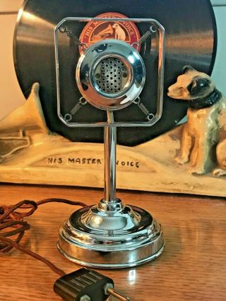 Vintage small scale 1930 ' s Style Ring Microphone - Cigar Lighter - Tobacciana 2