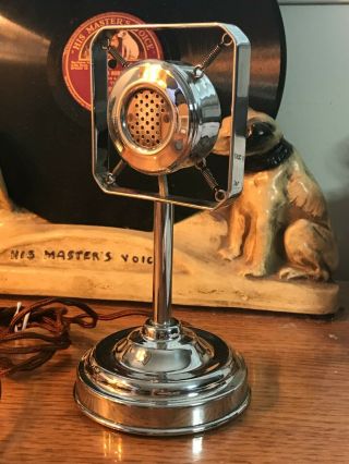 Vintage small scale 1930 ' s Style Ring Microphone - Cigar Lighter - Tobacciana 3