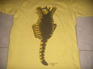 Vintage 1975 B Kliban Cat Crazy Shirts Hawaii T Shirt - S