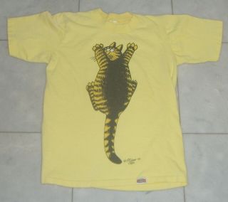 Vintage 1975 B Kliban CAT CRAZY SHIRTS Hawaii T Shirt - S 2