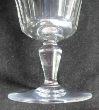 4 VINTAGE BACCARAT BRETAGNE CUT CRYSTAL CLARET GLASSES 5 1/4 