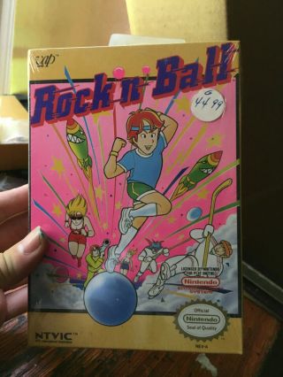 Vintage Rock N Ball Nes Nintendo Factory Video Game