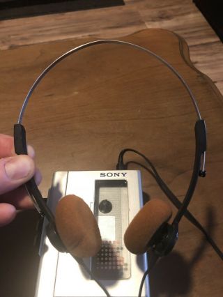 Vintage Sony WM - F1 Walkman Stereo Cassette Player With Headphones 6