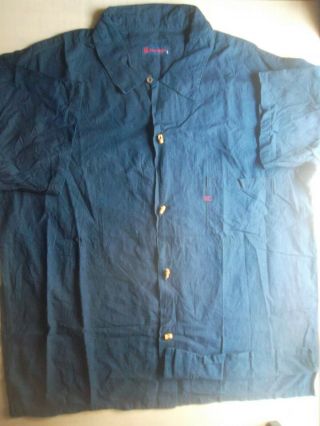 R By 45rpm Collar Shirt Size 3 Indigo Comme Des Garcons Flathead Sugarcane Vtg