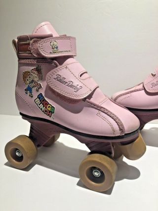 Vintage Roller Derby girl ' s skates Hugga Bunch child sz 10 2