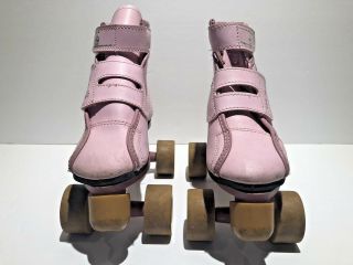 Vintage Roller Derby girl ' s skates Hugga Bunch child sz 10 4