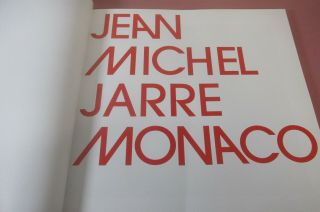 Jean Michel Jarre - Monaco,  2011,  rare book,  concert for Prince Albert wedding 3