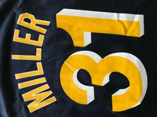 Reggie Miller Indiana Pacers CHAMPION NBA Basketball Jersey Sz 48 XL VTG. 5