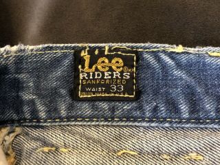 1960s Vintage Lee Jeans W (33) L (31)