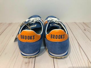 Brooks Vanguard Mens 12 Vintage Retro Running Shoes Blue Orange 1101661 D488 70s 3