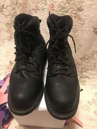 Vintage Red Wing 2223 Dyna Force Sz 8 E2 Steel Toe Black Made In Usa