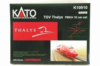 Kato N - Scale K10910 Tgv Thalys Pbka 10 Car Set With Display Unitrack Very Rare