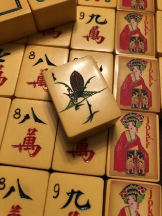 152 Vintage Chinese Bakelite Mah Jongg Tiles,  Nmjl Ready