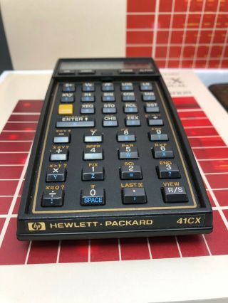 HP - 41CX Vintage Scientific Calculator BOXED,  Halfnut Very Good,  HP 41CX 9