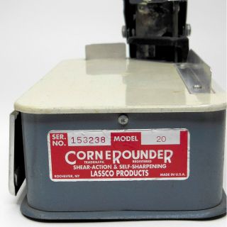 Vintage Lassco CORNEROUNDER Model 20 Corner Rounder USA Made 1.  5 Inch Die 2