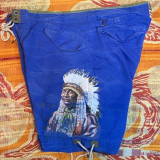 Polo Ralph Lauren Cargo Shorts Indian Navajo Stadium 92 Vtg Distressed Board Rrl