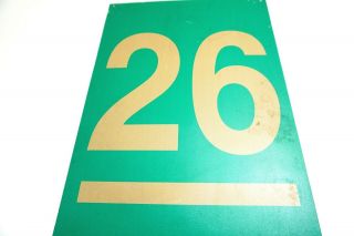 VINTAGE JOHN WAYNE ' S 26 BAR RANCH METAL STEEL SIGN 18 