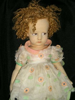 Rare Early Lenci Girl Model 300 17 Inches Tall