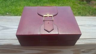 Vintage Rolex Leather Box With Cleaning Cloth
