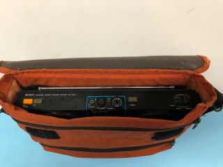 VINTAGE SONY SRF - 80W STEREO SPEAKER BOOMBOX w/ REMOVABLE AM/FM WALKMAN RADIO 7