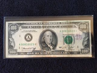 1974 $100 Bill Star Replacement Note Boston Vintage Us Money Frn Make Offer