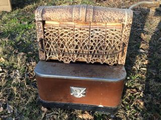 Vintage Antique Art Deco Gas Space Heater Stove Grates