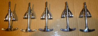Vintage 1970s Ludwig Bass Drum T Rods and Claws Matched Set of 10 Vistalite 22 